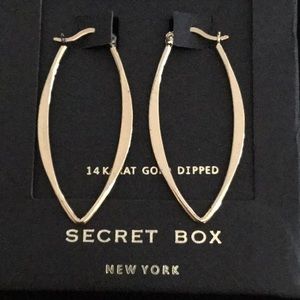 Goldtone Earrings, 14 karat Gold Dipped